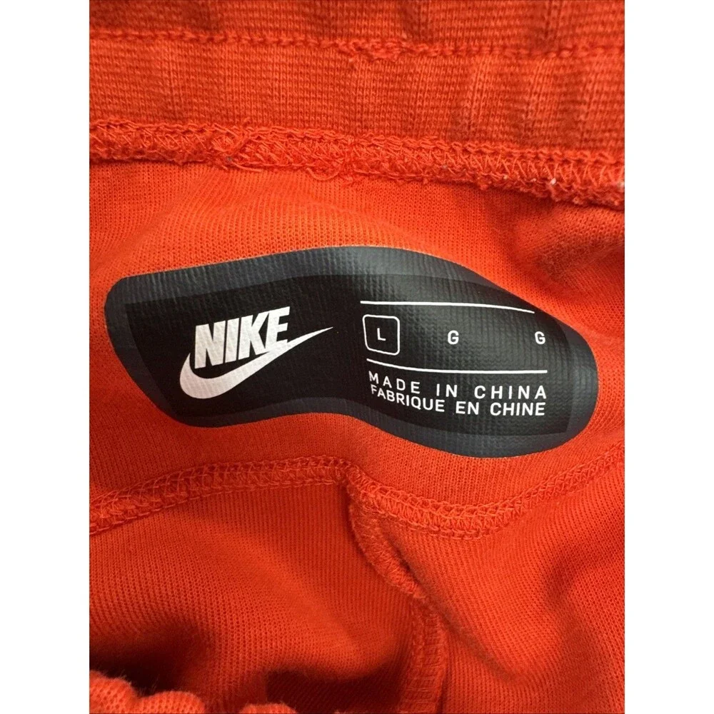 Nike Tech Fleece Joggers Women’s L Chile Red Black CW4293-673 Zip Pocket